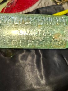 Antique Bottles with Embossed Names, Dublin etc. PRICE IS FOR 1 ONLY.