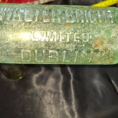 Antique Bottles with Embossed Names, Dublin etc. PRICE IS FOR 1 ONLY.