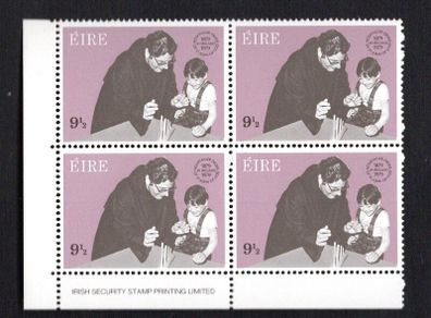 1979 Ireland Anniversaries Arrival of St John of God Commemorative Stamp Imprint Block Mint Never Hinged (MNH)
