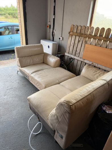 Beige L shaped Sofa