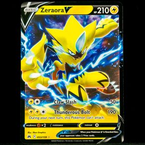 Zeraora V 053/159 Half Art Ultra Rare Crown Zenith Pokemon Card Sword and Shield