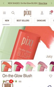 PIXI on the glow blush JUICY