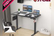 Electric Height Adjustable Standing Desk 110x60cm (FREE SHIPPING)
