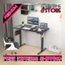 Electric Adjustable Office Stand Desk Computer Workstation with Preset Height Memory Controller, Metal, Brick red, 110 x 60 cm (FREE SHIPPING) Image 5
