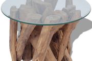 Coffee Table Solid Teak Driftwood 60 cm