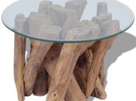 main image for ad Coffee Table Solid Teak Driftwood 60 cm
