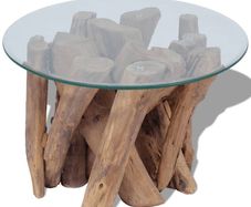 Coffee Table Solid Teak Driftwood 60 cm