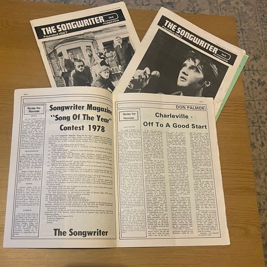 Rare 1978 "The Songwriter " Limerick Magazine