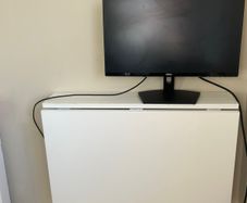 White folding wall desk