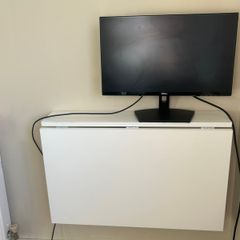 White folding wall desk