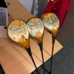 Vintage Dunlop Tony Jacklin Persimmon Woods 1,3,4
