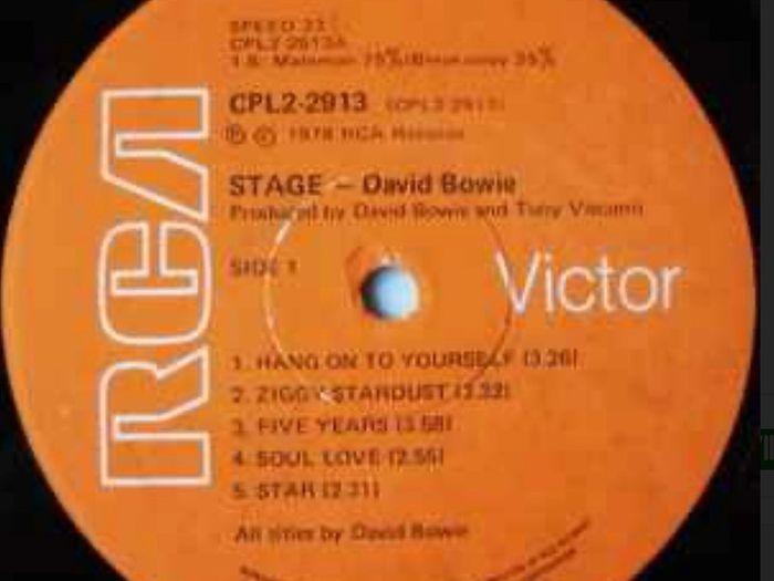 David Bowie.  Stage Double gatefold original 1978 South Africa vinyl record in vg condition