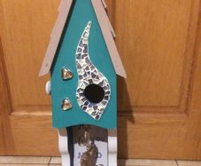 Large handmade wooden birds house with free postage