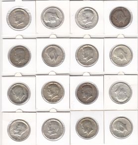USA, 16 x Kennedy Half Dollar, 40% silver coins (no. 441)