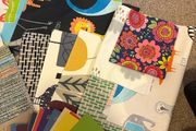 fabric from fabric books and colour cards