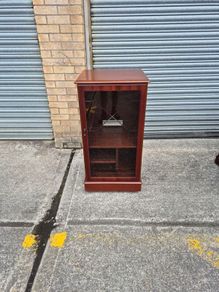 McDonagh Mahogany Hi-Fi Cabinet with Glass Door