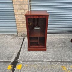 McDonagh Mahogany Hi-Fi Cabinet with Glass Door