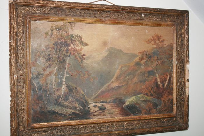 Vintage Oil on Canvas WINSOR 19" x 13"