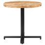 Bistro Table Round 80x75 cm Rough Mango Wooda Image 2