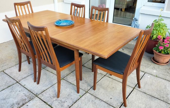 Mid Century Vintage G Plan Dining Table & Chairs