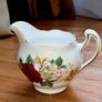 Shabby Chic Vintage Royal Malvern Sugar Bowl and Milk Jug Fine Bone China Image 3