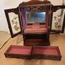 Beautiful Antique Wooden Jewellery Cabinet Image 3