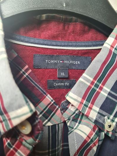 Mens Tommy Hilfiger Check Shirt Custom Fit Size Xl Extra Large