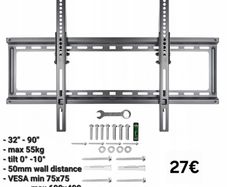 TV Wall Mount Bracket Tilt 32" - 90" TV