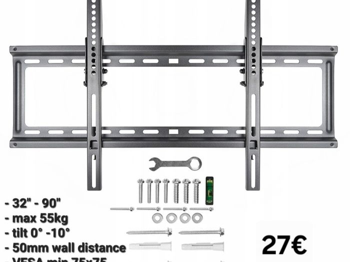 TV Wall Mount Bracket Tilt 32" - 90" TV