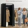 Fitting Room Portable Dressing Room with Thick Polyester Curtains, Privacy Space with Shading Curtain and a Hook, for Boutique, Mall, Tailor's Store & Outdoor Activity Image 2
