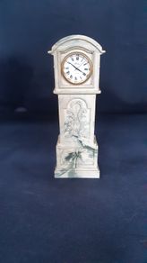 Aynsley Portland ware miniature grandfather clock