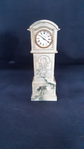 Aynsley Portland ware miniature grandfather clock