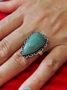 Beautiful Silver Toned Costume Ring - Good Quality - Size R (CS03)