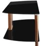 Alphason Century 1200 TV Stand - Walnut & Black Glass - ADCE1200-BLK Image 2