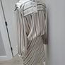 cream satin mini dress with green stripe REDUCED Image 3