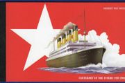 2012 Alderney Centenary of the Sinking of the Titanic Stamp Booklet Mint Never Hinged (MNH)