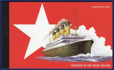 2012 Alderney Centenary of the Sinking of the Titanic Stamp Booklet Mint Never Hinged (MNH)