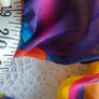 60s 70s style hippie sheer multicolour kaftan top  Postage included Image 7