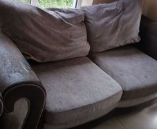2 seater sofa bed and armchair