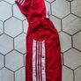 Adidas vest retro vintage Gilet red top adibreak shirt t-shirt poppers D164 Size S small the Brand Image 6