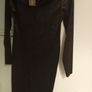 ladies black velvet midi dress new size 10 new look Image 2
