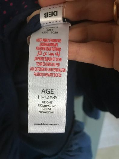 Debenhams girl dress aged 11-12 years