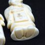 Antique Chinese Hand Carved Scholar Figures Signed Pair Image 6