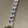 Rhodium Plated Sterling Silver Tennis Bracelet Image 8