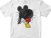 Mickey mouse enemy baby yoda the mandalorian  t-shirt