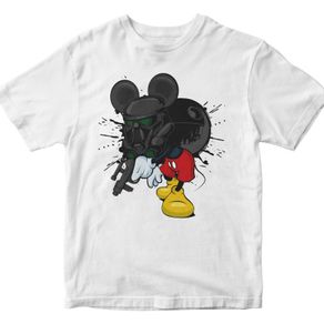 Mickey mouse enemy baby yoda the mandalorian  t-shirt