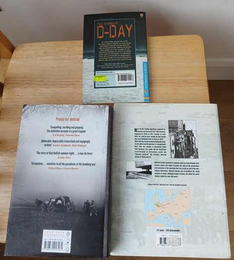 3 WWII Books: D-Day, Savage Continent, Normandy Landings