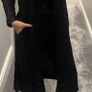 Gallery Long Black Sequence Duster Coat / Kimono Style Image 7