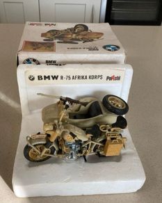 BMW R-75 Afrika Corps WW2 Model Polistil Year 1977