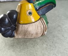 1950s Hand Painted El Palomar Ken Edwards Mexican Pottery Toucan Bird Figurine | Mexican Folk Art Ceramic Tonala Bird Sculpture